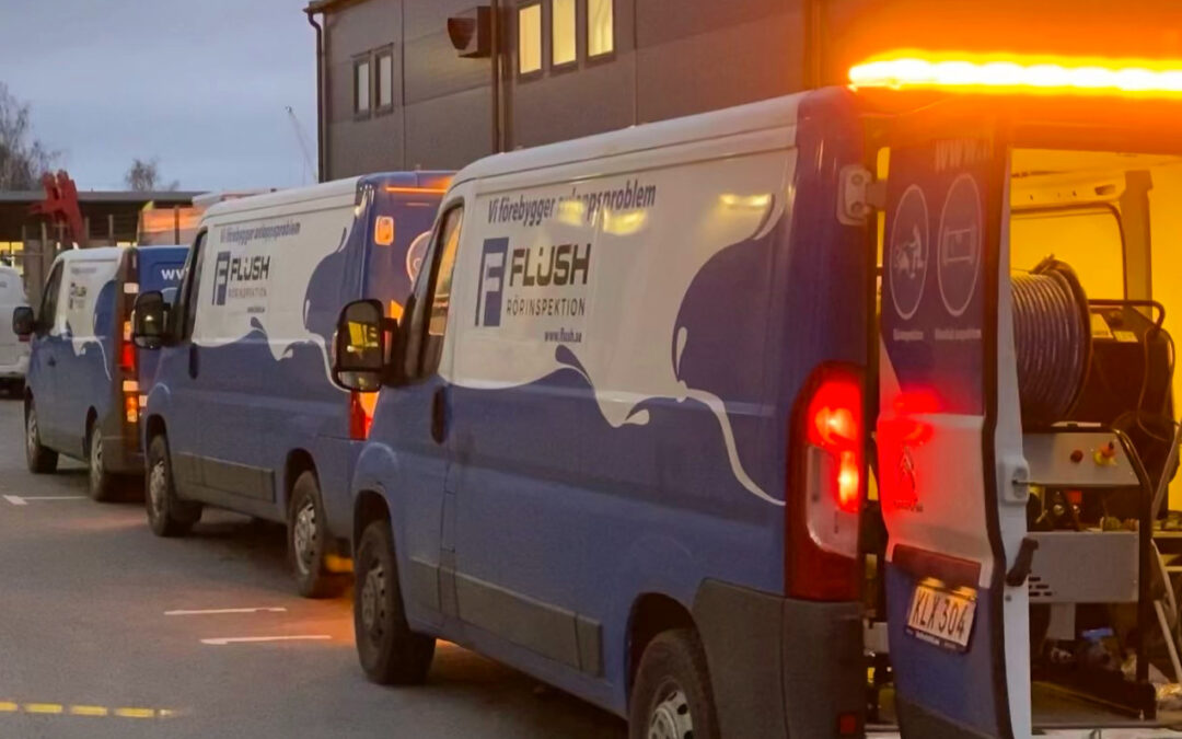 Vi välkomnar vår nya spolbil med hetvatten